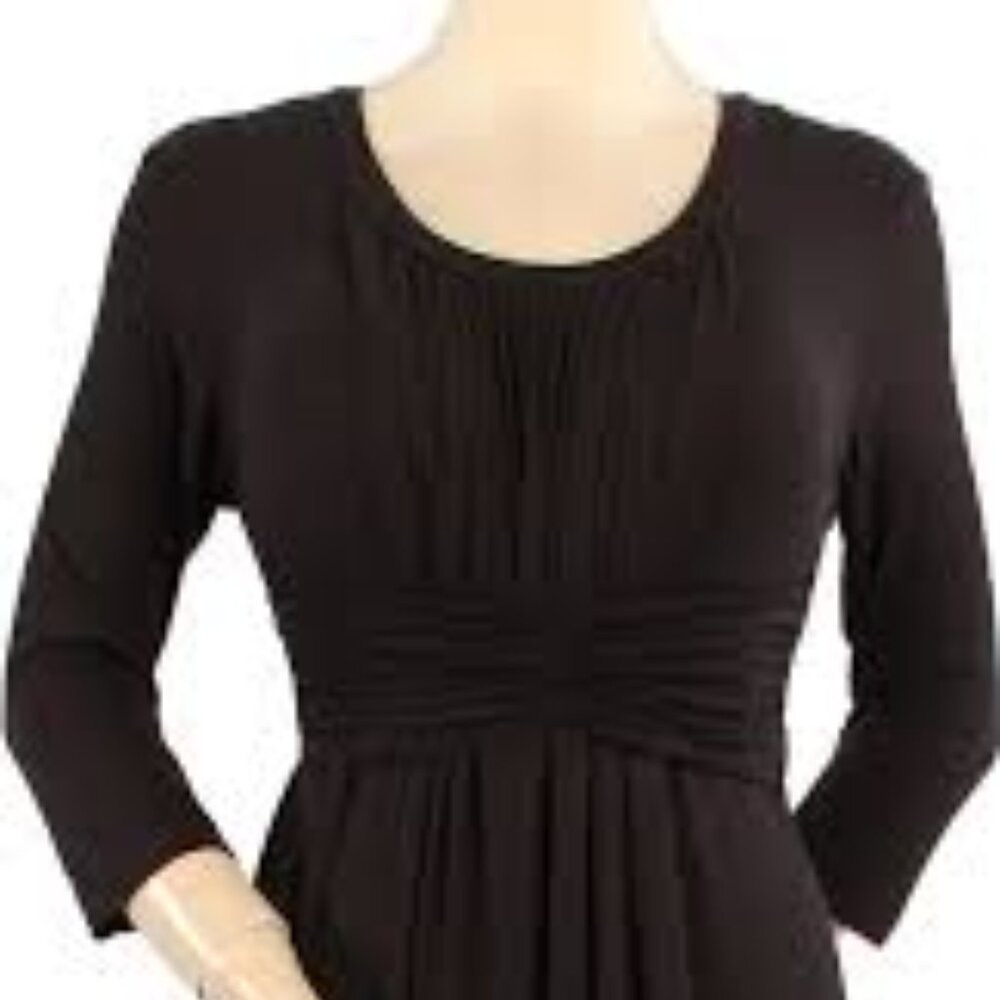 Japanese Weekend Black Lynn During & After Nursing Dress